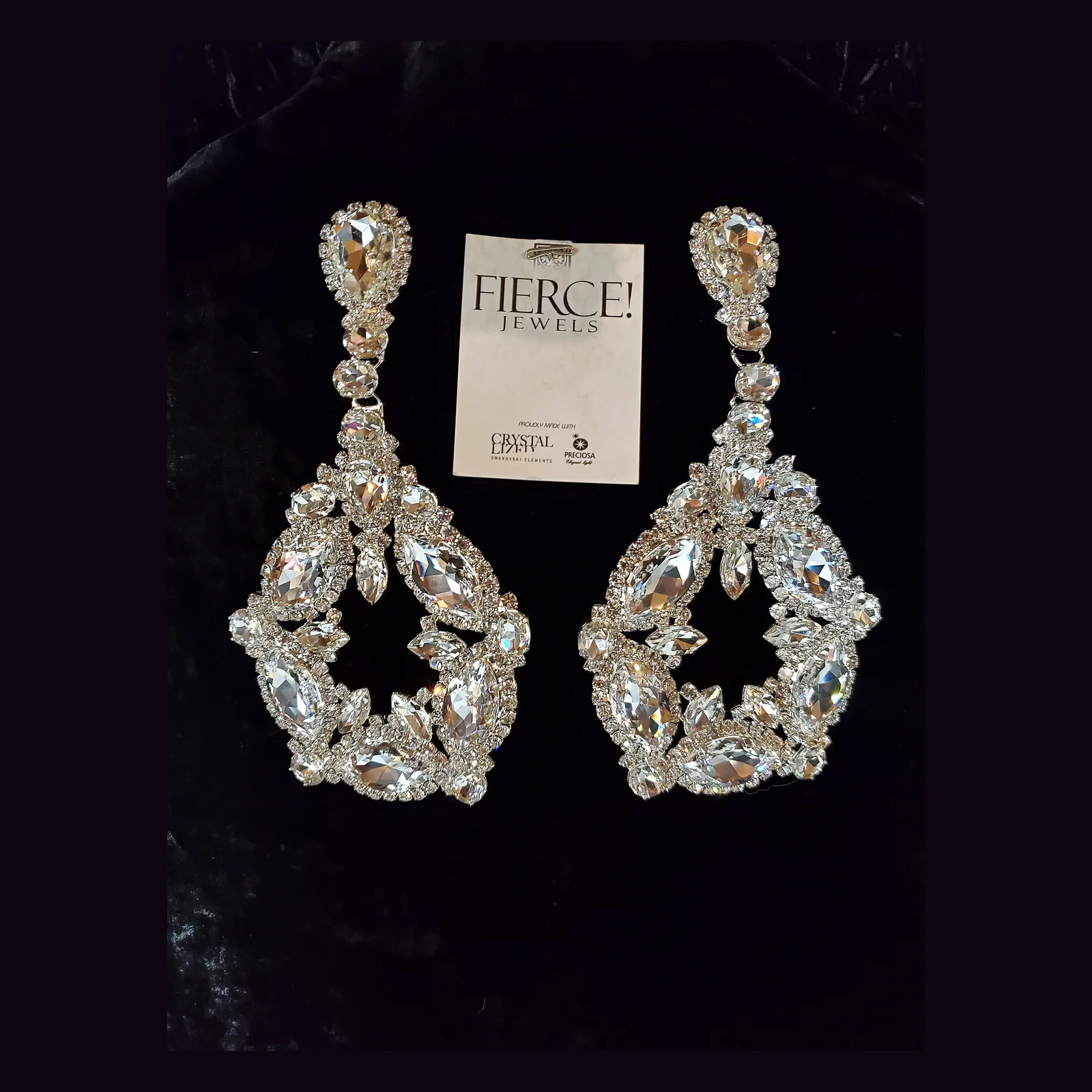Arione DeCardeza's Banter crystal jewelry design by Fierce Drag Jewels