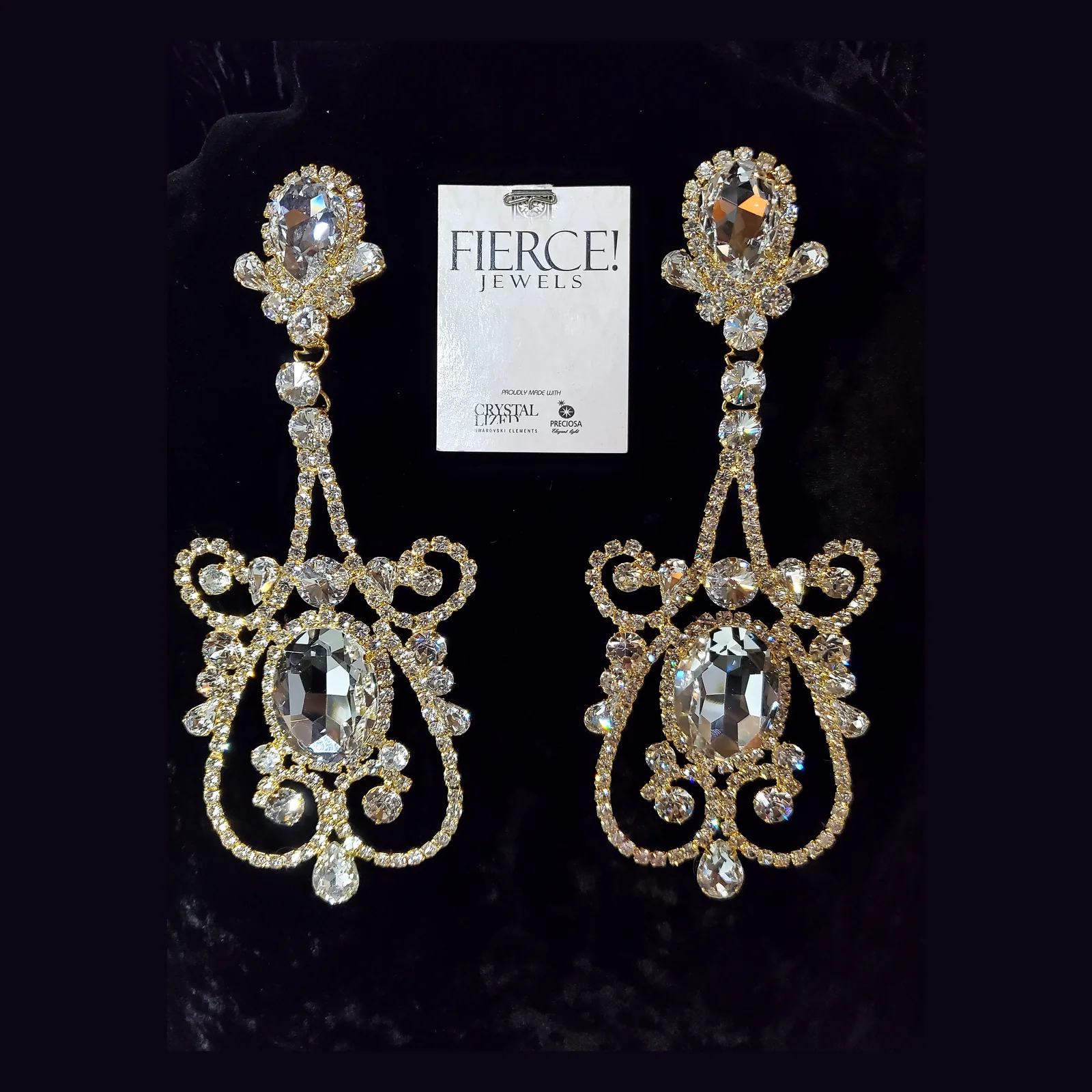 Tanisha Casadine's Grace crystal jewelry design by Fierce Drag Jewels