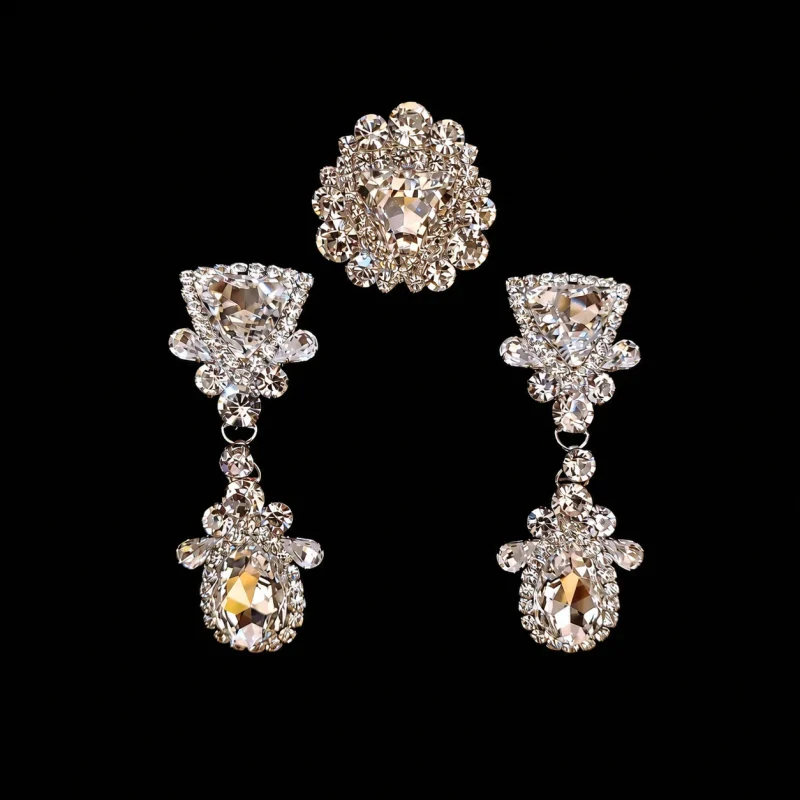 Ivy League’s Sophistication crystal jewelry on a black studio background