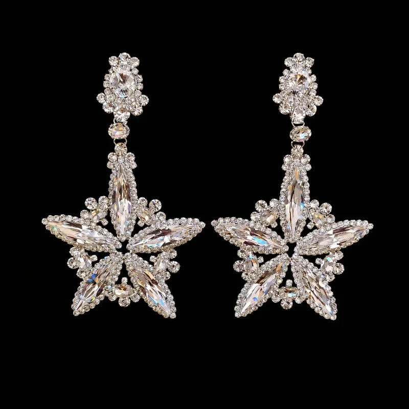 Vivaca Starr’s Memory crystal jewelry on a black studio background